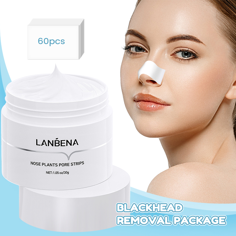 Lactic Acid Toner - LANBENA Mitesser-Entferner-Peel-Off-Maske, Aloe Vera-Extrakt, Ölkontroll-Nasenmaske mit