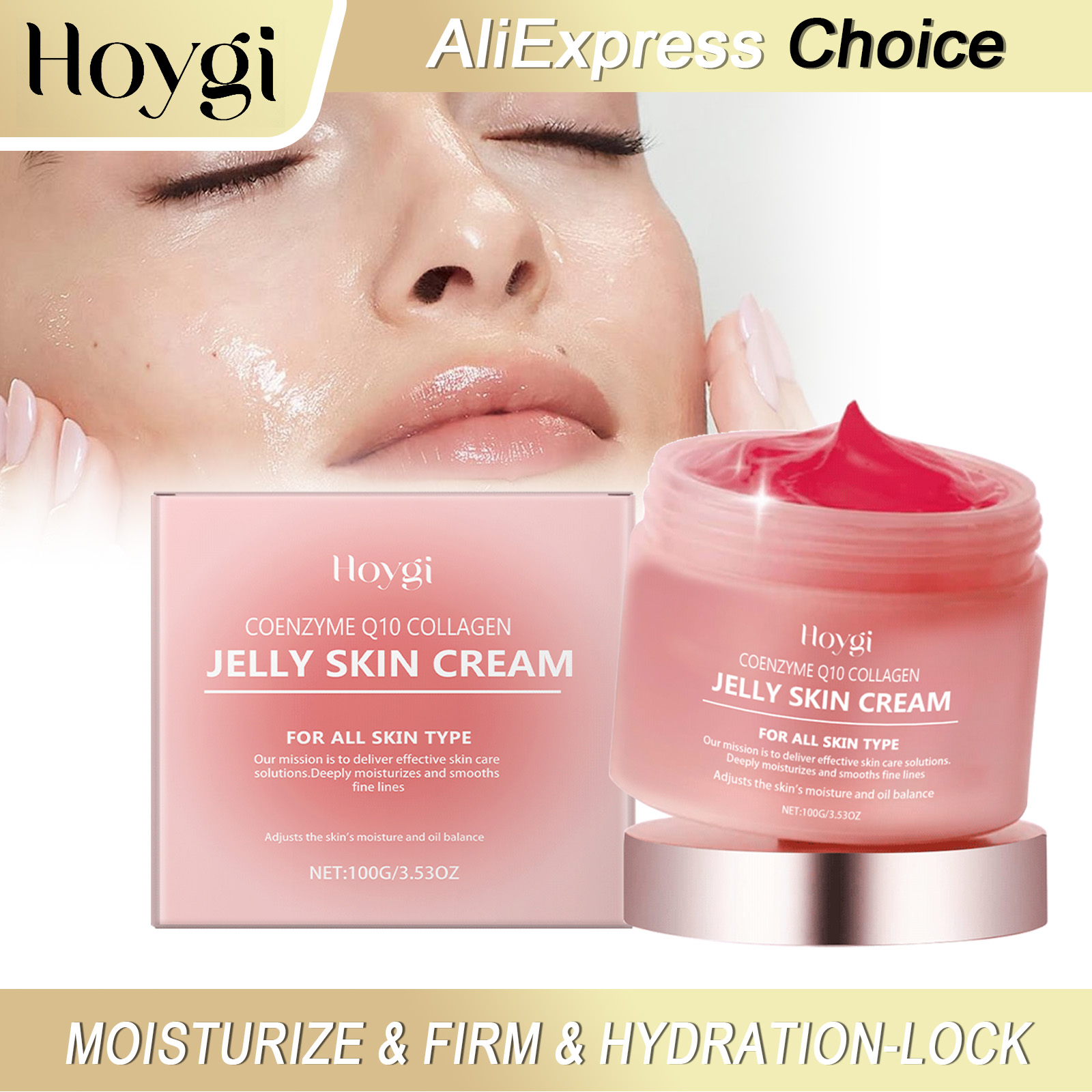 Coenzyme Q10 Cream - HOYGI Kollagen-Gelee-Gesichtscreme, nährende Straffung, schrumpft die