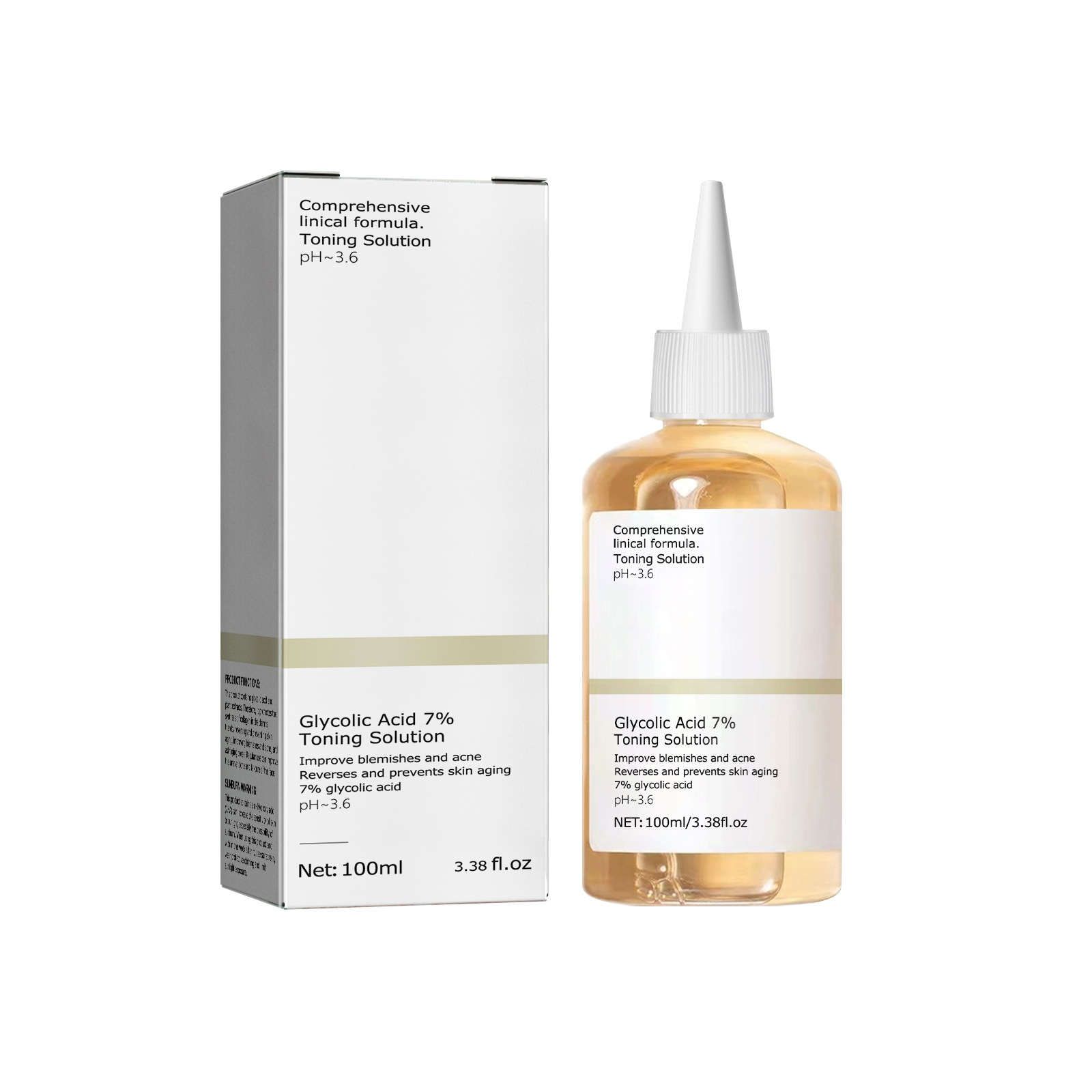 Lactic Acid Toner - 100 ml Glykolsäure, 7 % Tonisierungslösung