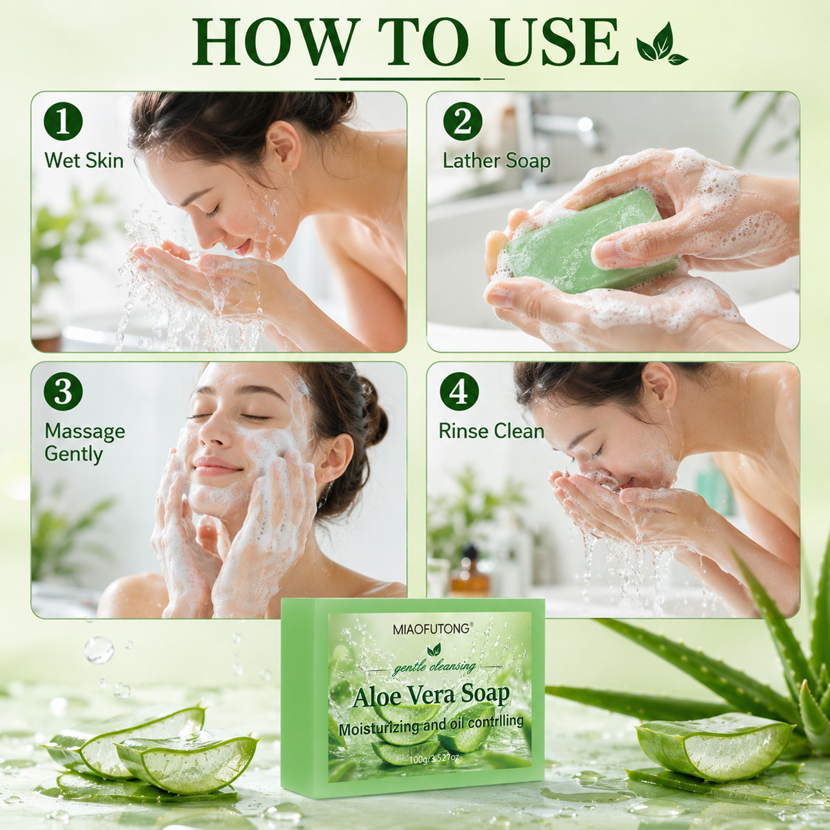 4-in-1 Aloe Vera Handgemachte  – Skincare Gentle Bewertung und Preis