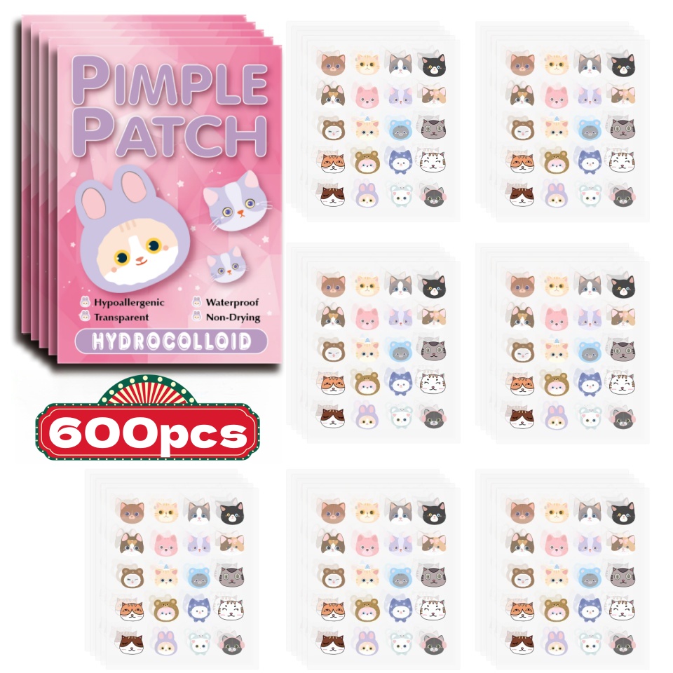 600 Stück Cartoon-Akne-Patch,  – Skincare Gentle Bewertung und Preis